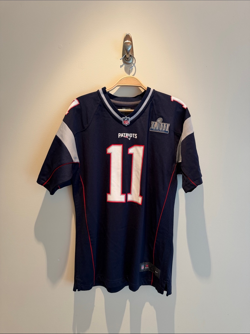 New England Patriots #11 Edelman On Field Football Jersey (KIDS)